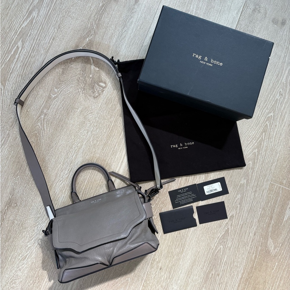 Rag & Bone Small Pilot Satchel in Stone